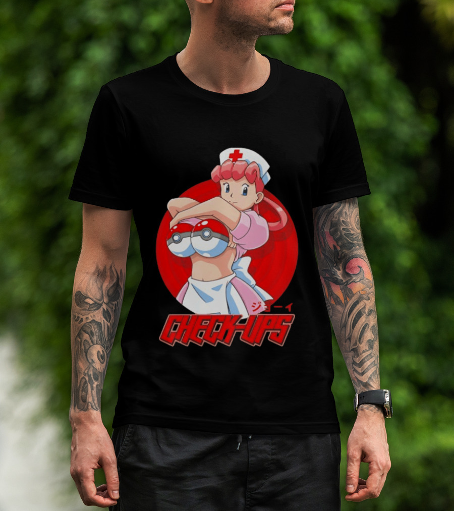 Check Ups Nurse Joy Pokeball Nurse T-Shirt