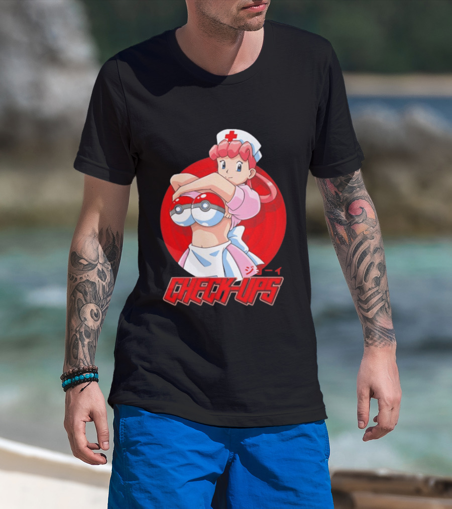 Check Ups Nurse Joy Pokeball Nurse T-Shirt