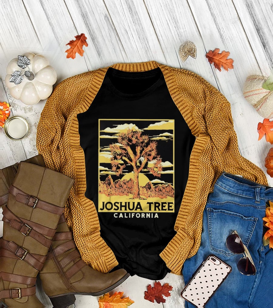 Joshua Tree California Desert Sunset Scenery T-Shirt