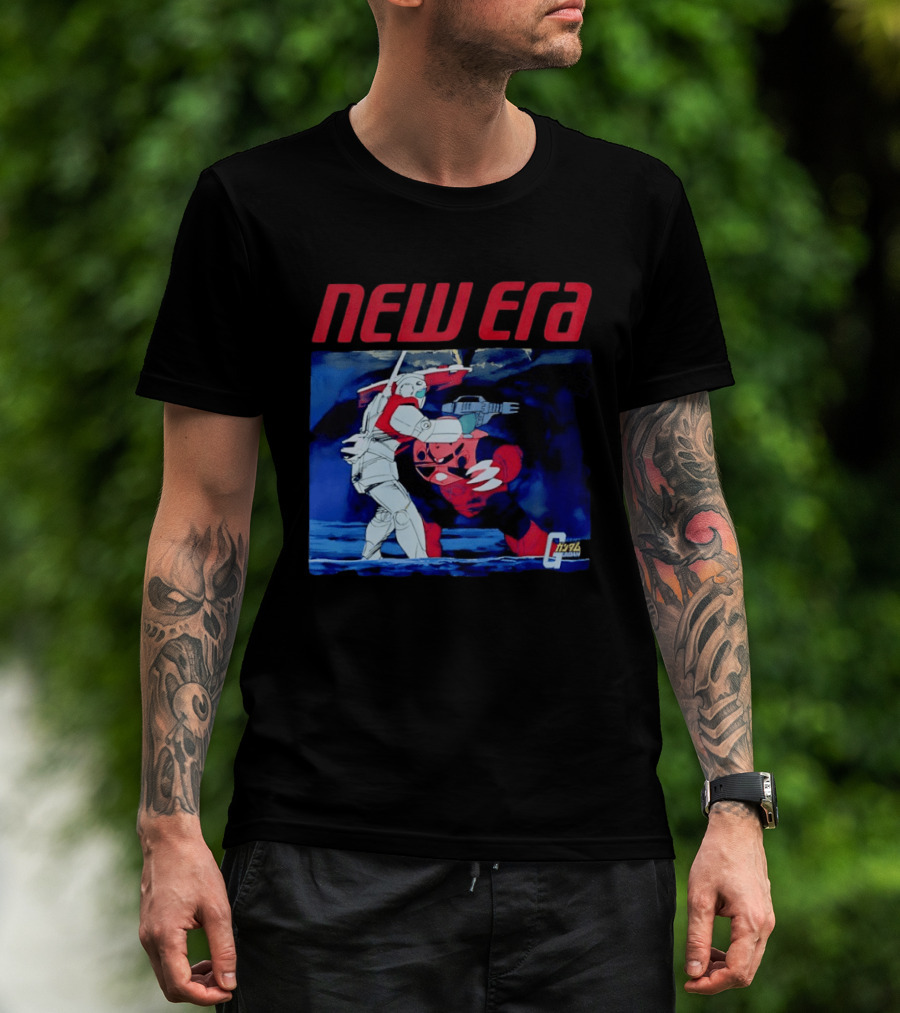 New Era Gundam 1979 Anime Battle Scene T-Shirt