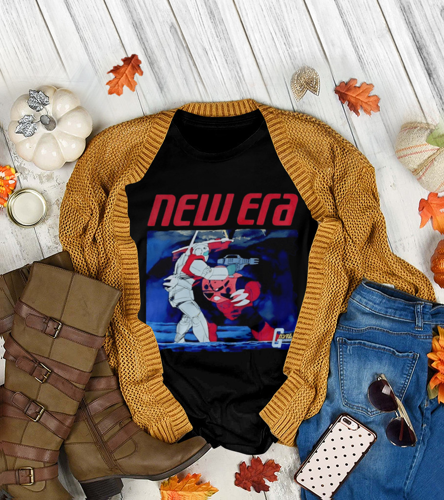 New Era Gundam 1979 Anime Battle Scene T-Shirt