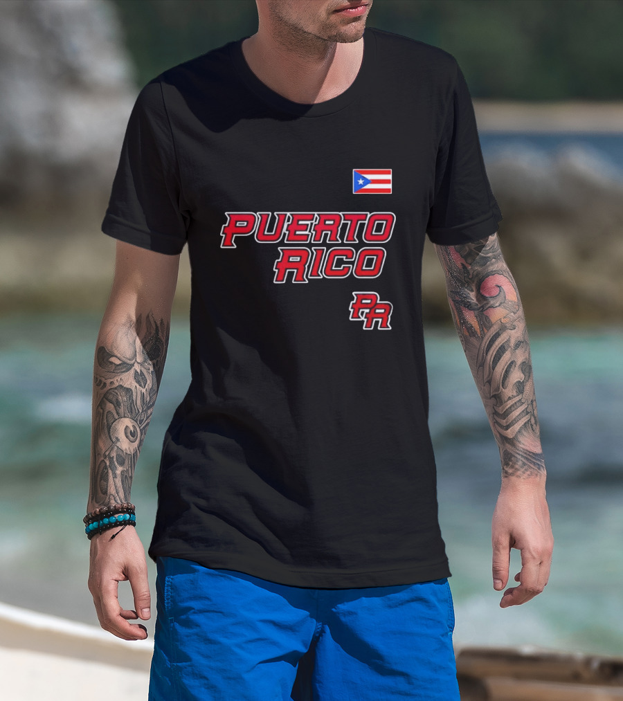 Puerto Rico Baseball 2026 Flag PR T-Shirt