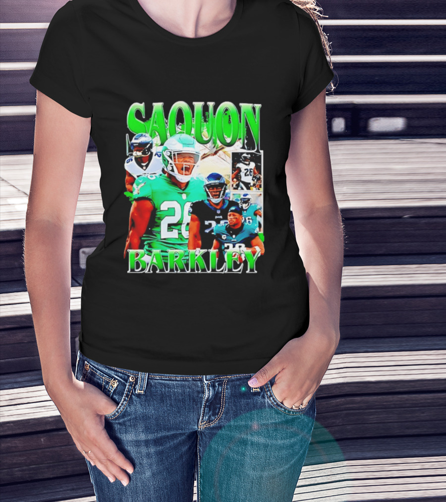 Saquon Barkley 26 Philadelphia Eagles NFL Football 2026 T-Shirt