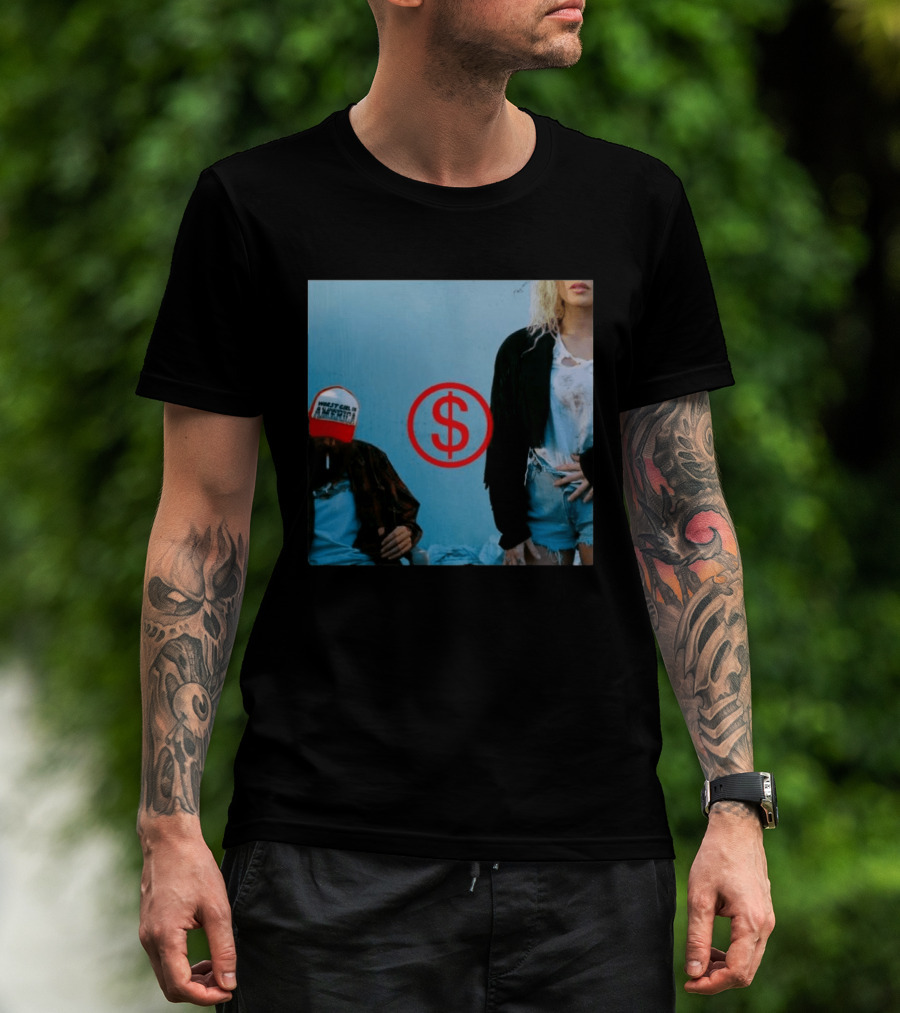 Slayyyter Worst Girl In America Vinyl CD Album Cover Red Dollar T-Shirt