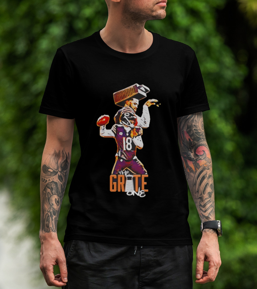 The Grate One Caleb Williams Chicago Bears Football T-Shirt