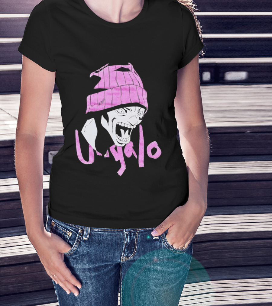 Ungalo JoJo's Bizarre Adventure Stone Ocean Pink Hat Manga T-Shirt