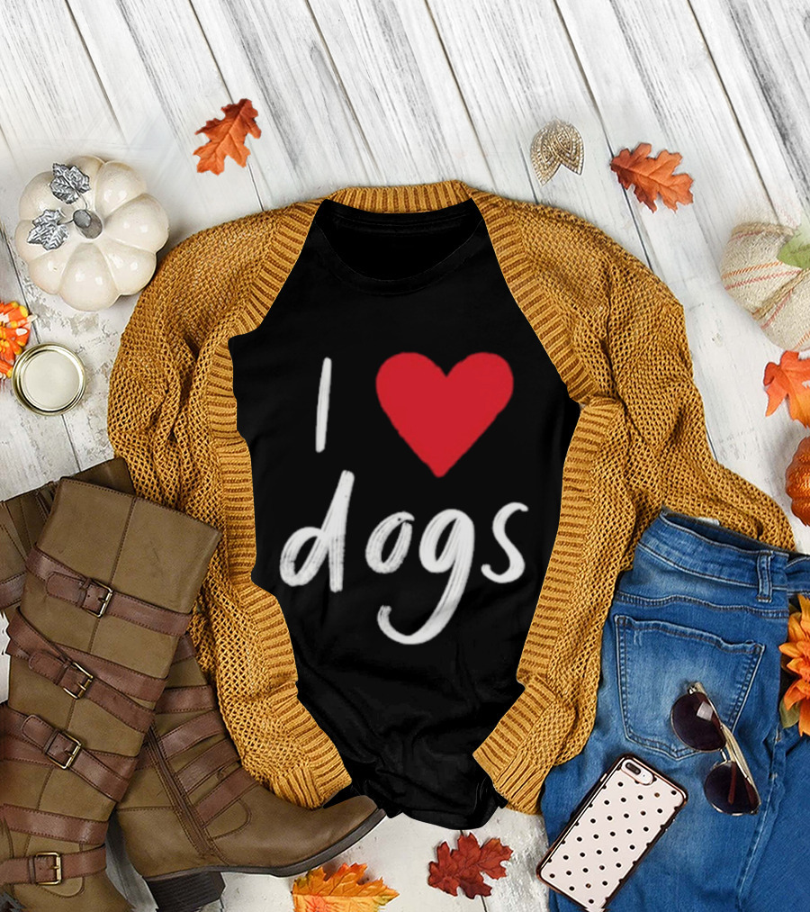 We Rate Dogs I Heart Dogs Love Canine T-Shirt
