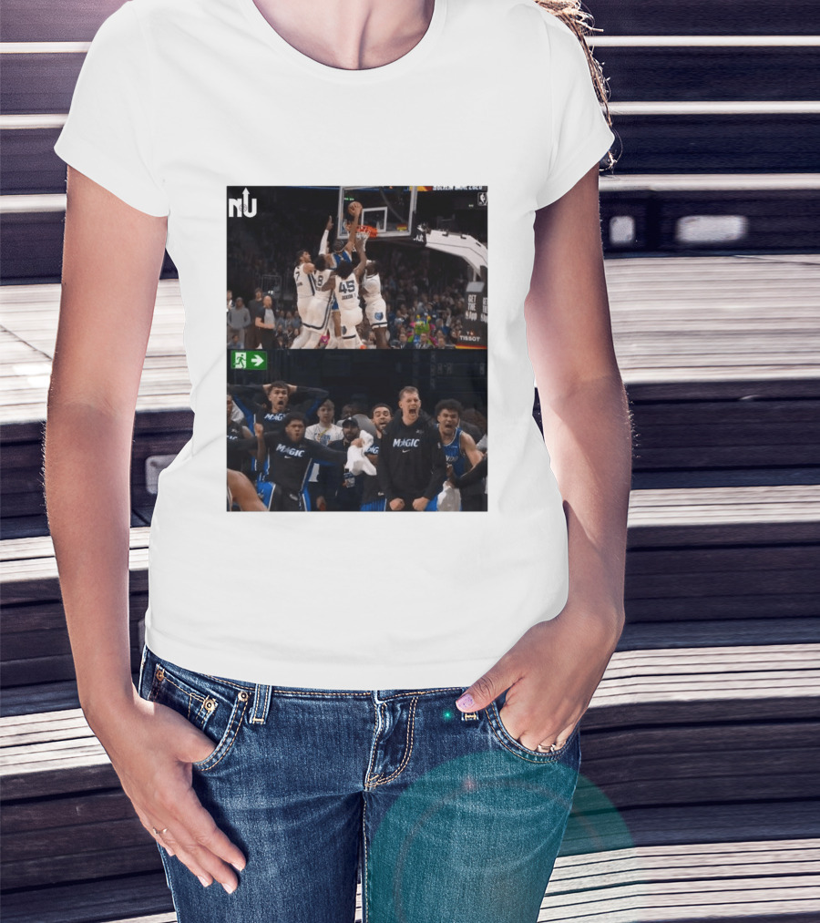 Anthony Black Dunk Against Memphis Grizzlies Magic Reaction T-Shirt