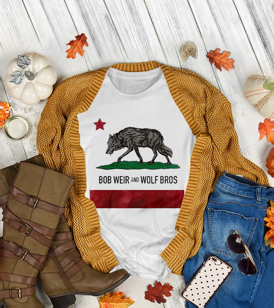 Bob Weir and Wolf Bros California Republic Wolf Star T-Shirt