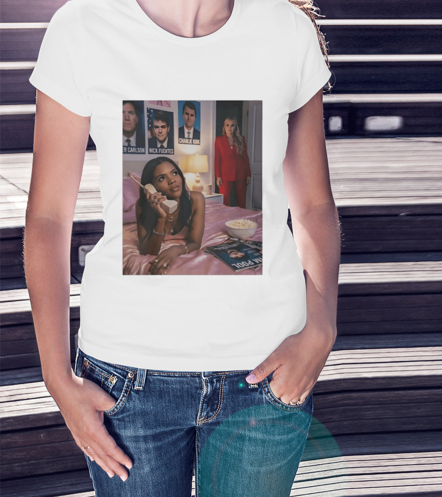 Candace Owens Phone Call Tucker Carlson Nick Fuentes Charlie Kirk S T-Shirt