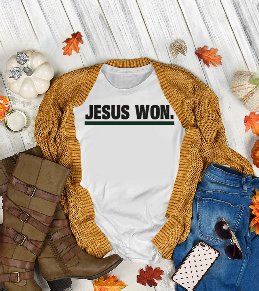 Huntington Foresters Basketball Jesus Won Victory Celebration T-Shirt