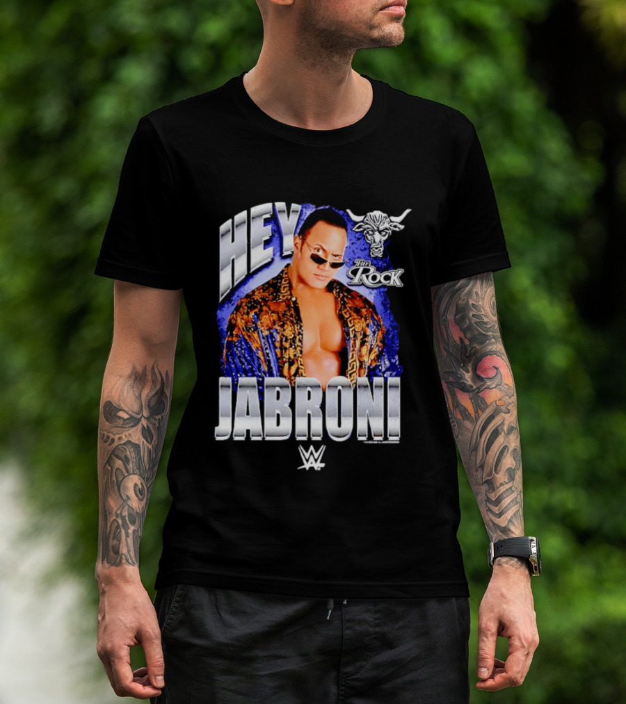 Dwayne Johnson Hey Jabroni The Rock WWE Brahma Bull T-Shirt