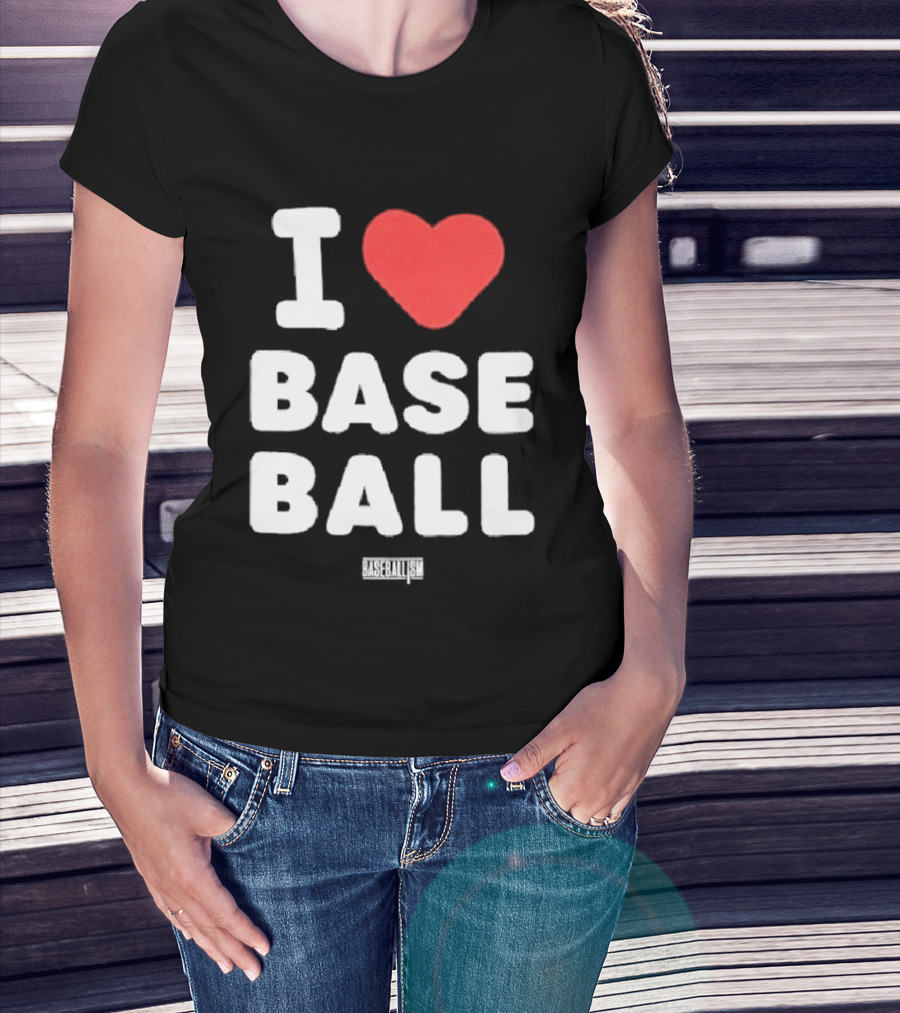 I Heart Baseball Classic Sports Fan T-Shirt