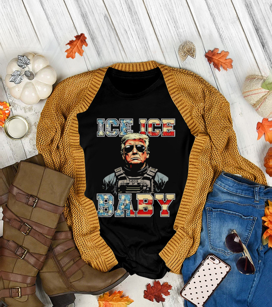 Ice Ice Baby Donald Trump America Sunglasses Vest T-Shirt