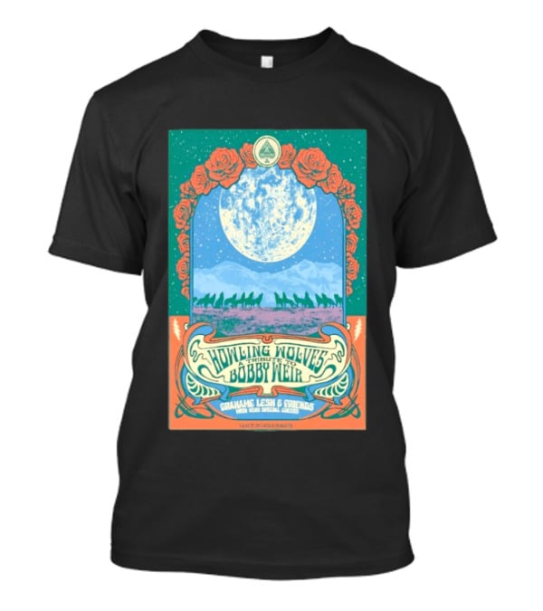 Grahame Lesh And Friends Howling Wolves Tribute To Bobby Weir San Francisco Jan 17 2026 T-Shirt