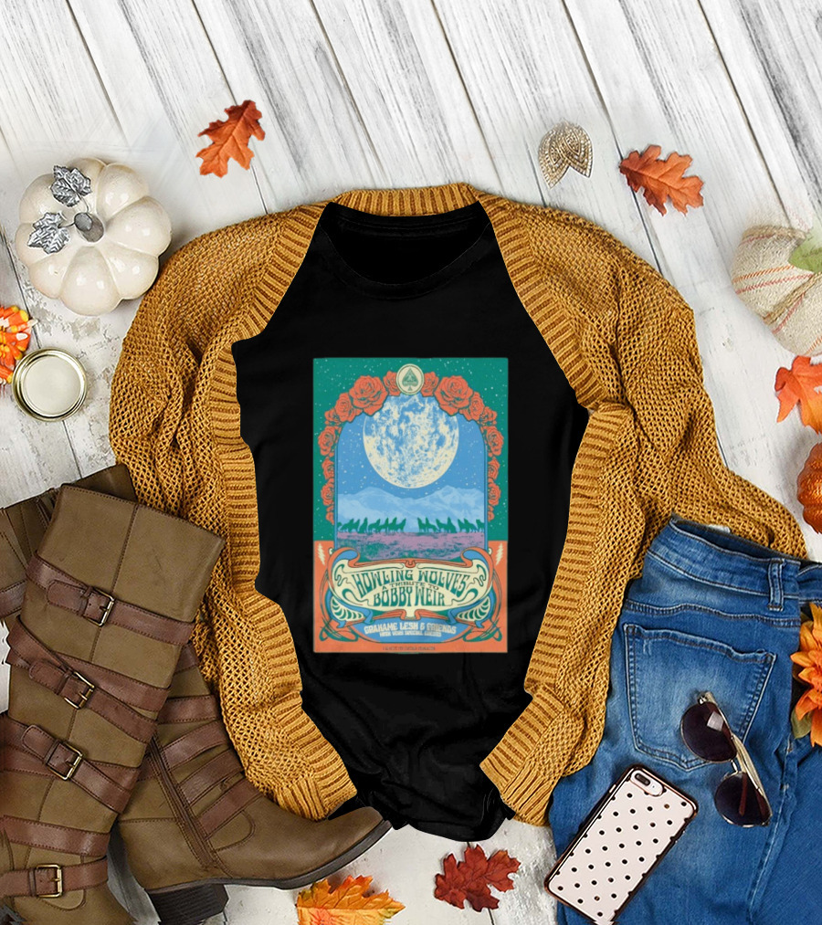 Grahame Lesh And Friends Howling Wolves Tribute to Bobby Weir San Francisco Jan 17 2026 T-Shirt