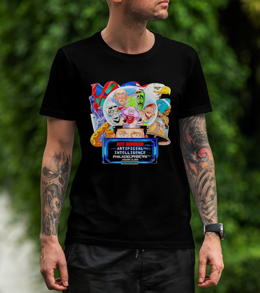 Jeff Dunham Artificial Intelligence Philadelphia PA January 2026 T-Shirt