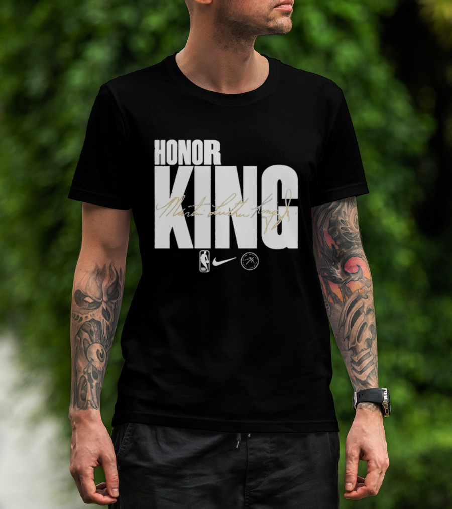 Honor King Martin Luther King Jr NBA Nike Los Angeles Lakers T-Shirt