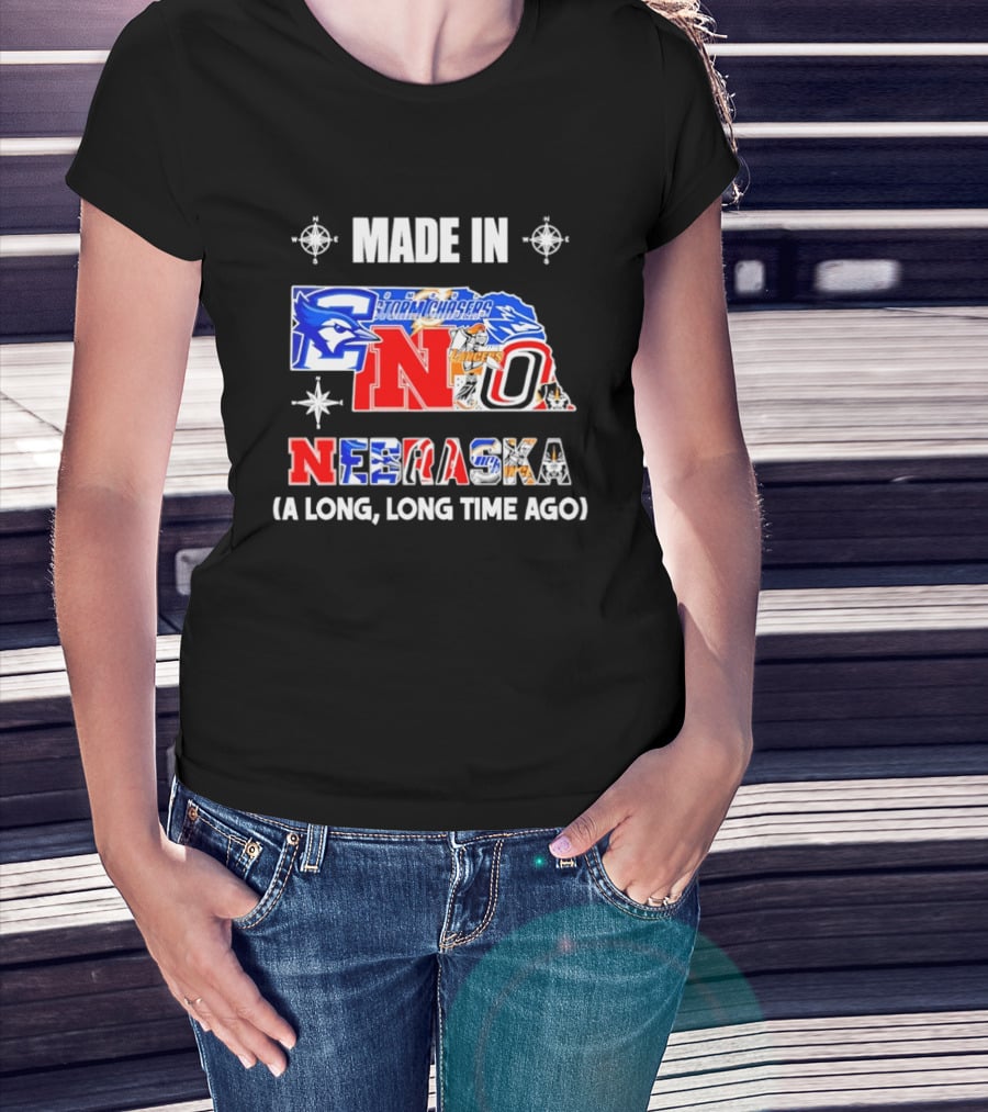Made In Nebraska Long Time Ago College Sports State T-Shirt