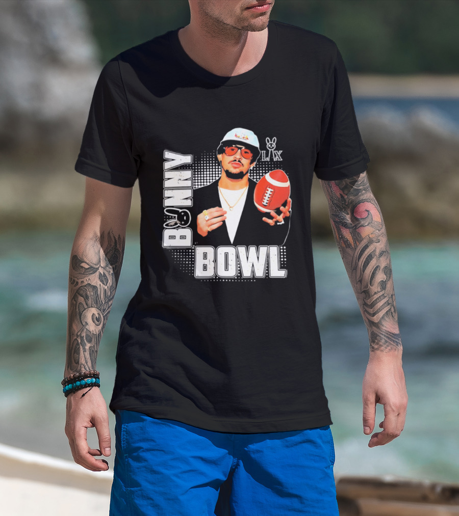 Bad Bunny Team Benito Super Bowl LIX Football Fun Wear T-Shirt