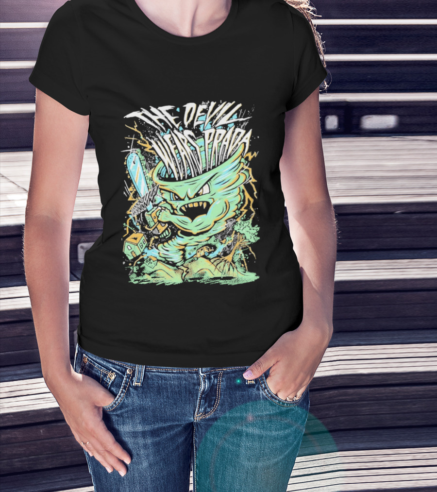 The Devil Wears Prada Brutal Chainsaw Creature T-Shirt