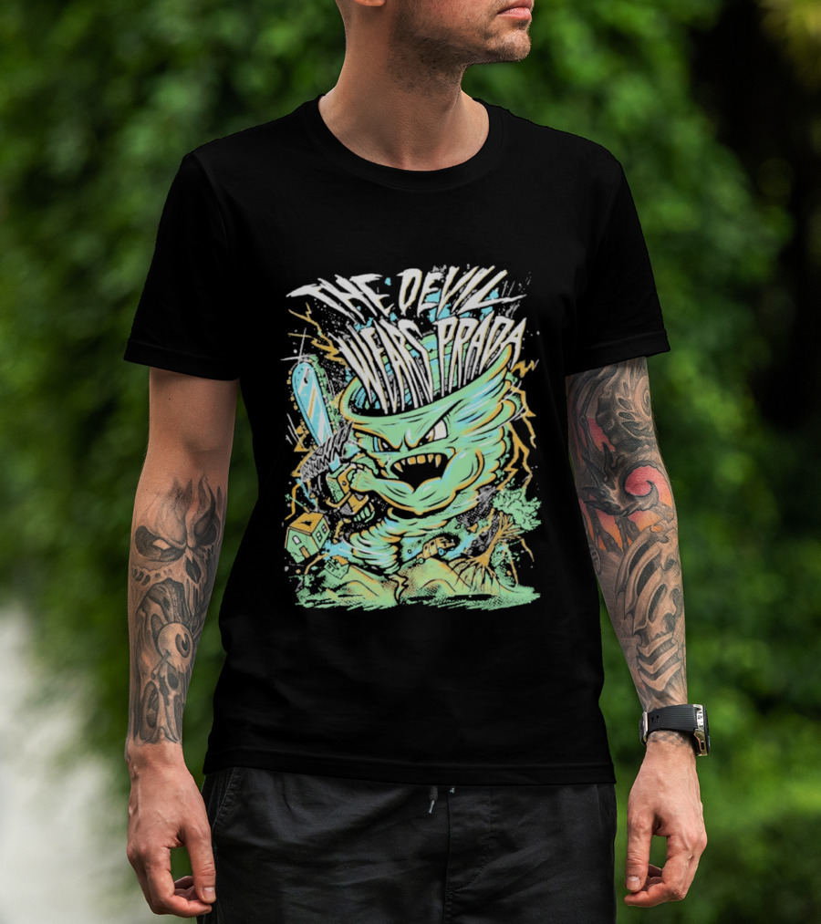The Devil Wears Prada Brutal Chainsaw Creature T-Shirt
