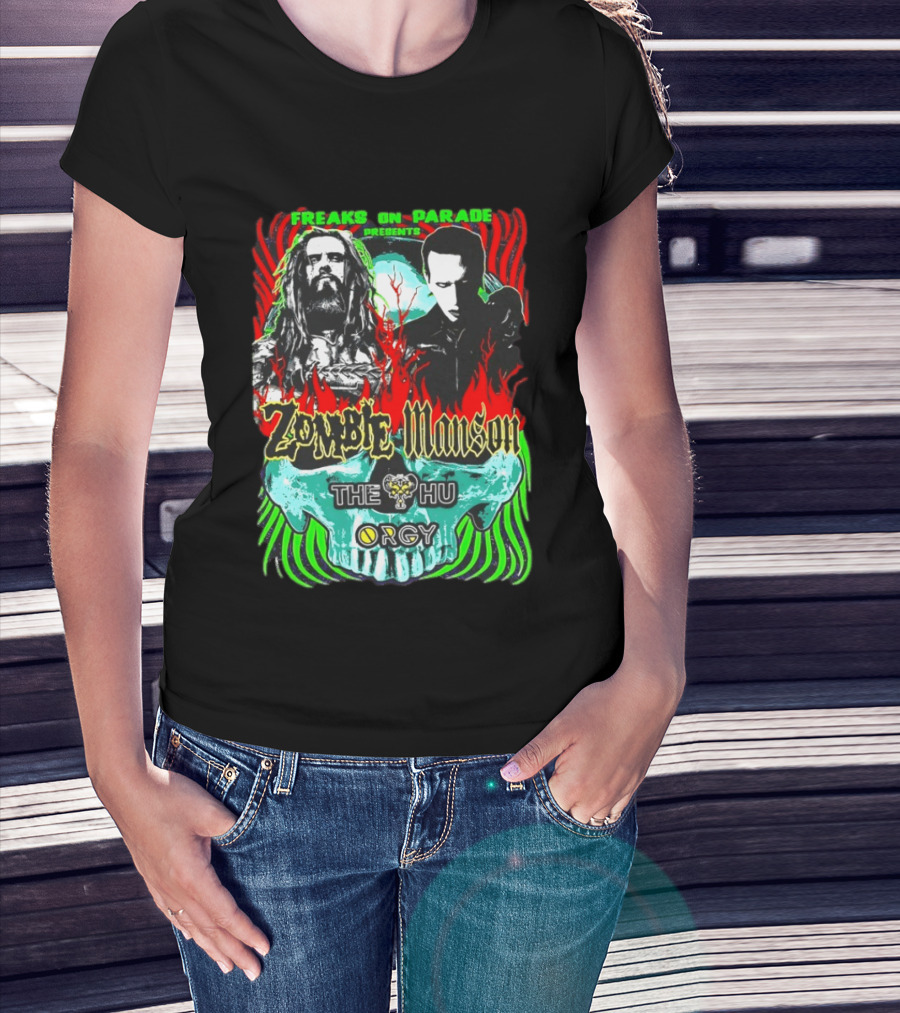 Freaks On Parade Presents Zombie Manson The HU Orgy 2026 Summer Tour T-Shirt