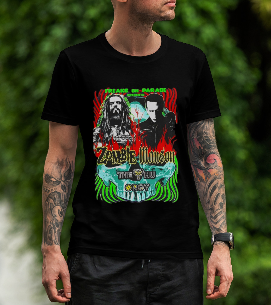Freaks On Parade Presents Zombie Manson The HU Orgy 2026 Summer Tour T-Shirt