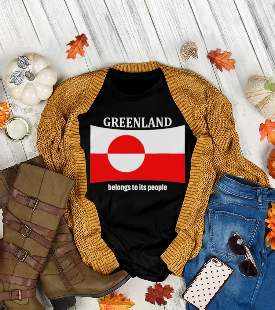 Greenland Flag Symbolizes Independence and Belonging to Its People T-Shirt