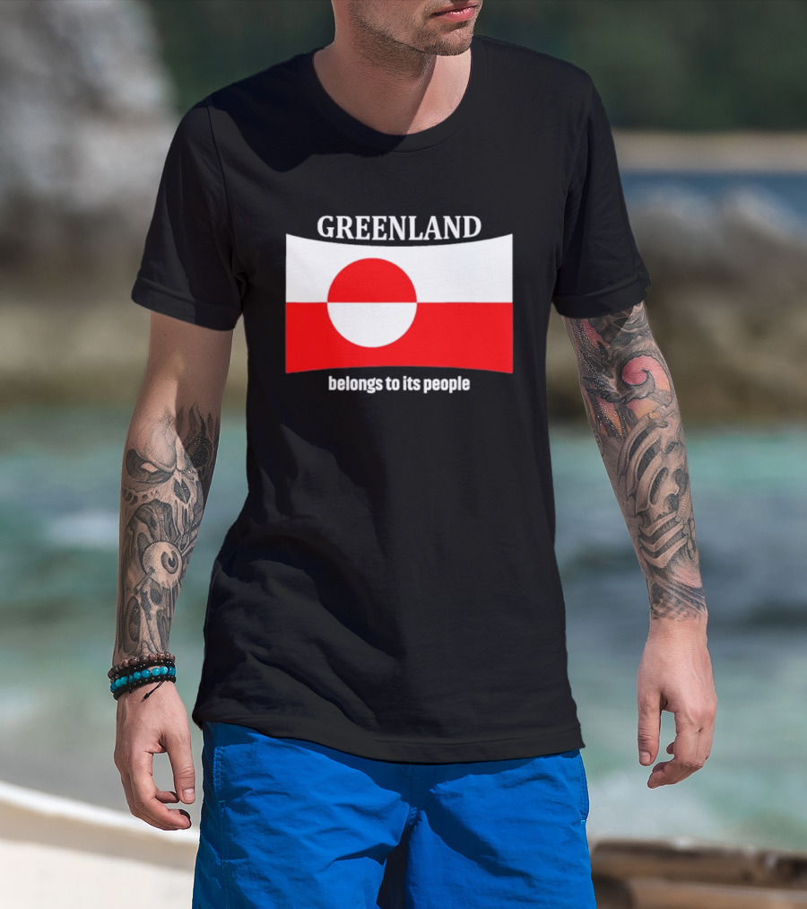 Greenland Flag Symbolizes Independence And Belonging To Its People T-Shirt
