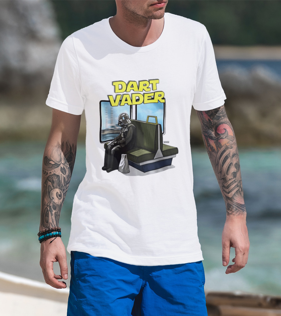 Dart Vader On Train Journey T-Shirt