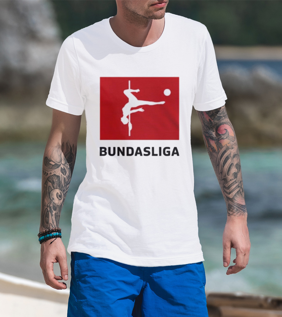 CA$HANOVA BULHAR BUNDASLIGA Parody Soccer Pole Dance Icon Red T-Shirt
