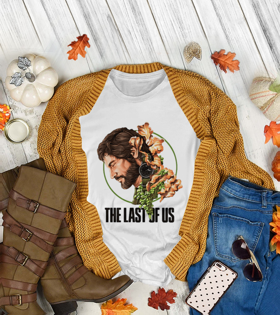 The Last Of Us Joel Portrait With Nature T-Shirt