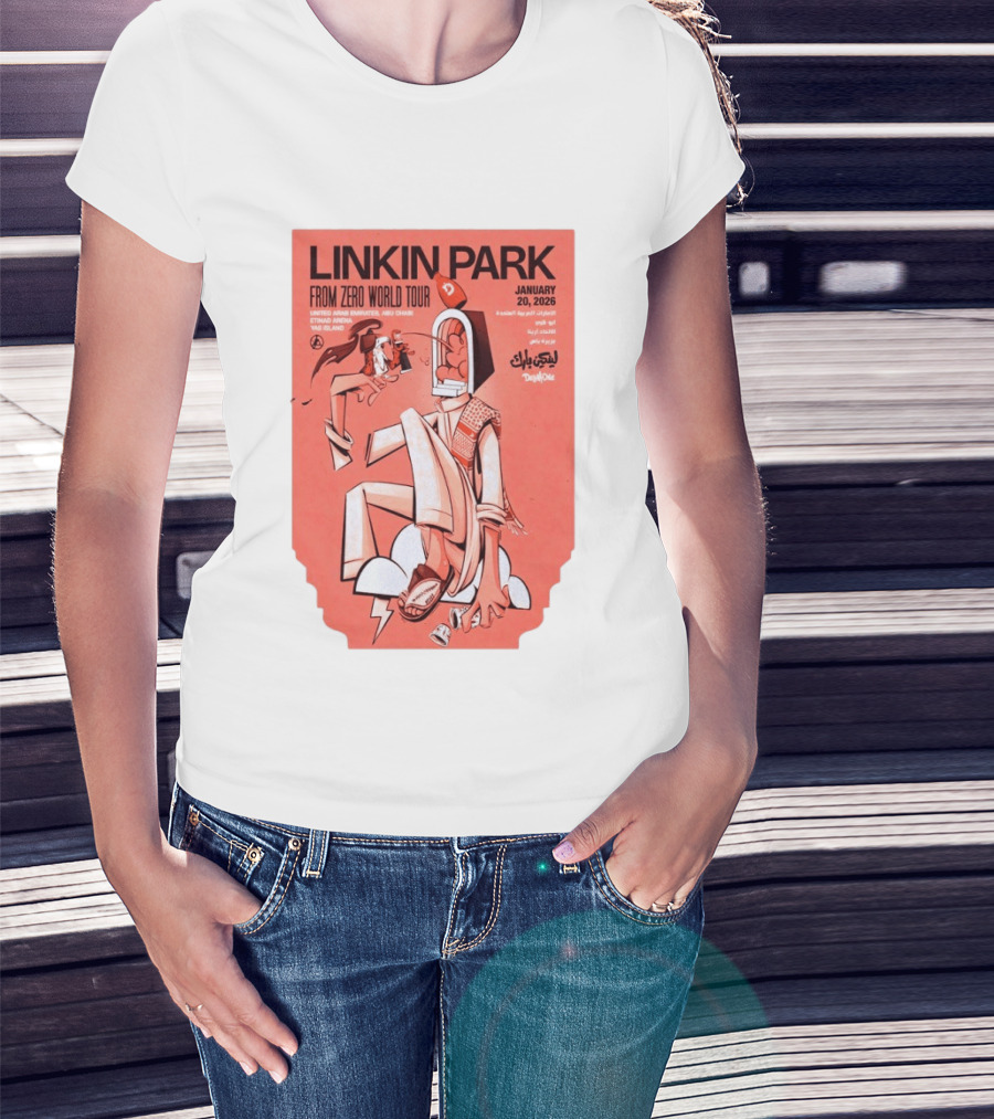 Linkin Park From Zero World Tour Yas Island January 20 2026 T-Shirt