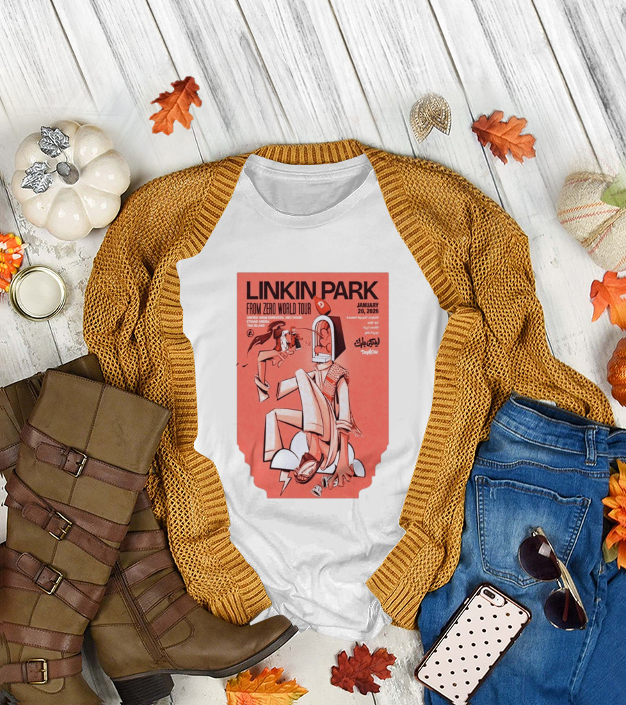 Linkin Park From Zero World Tour Yas Island January 20 2026 T-Shirt