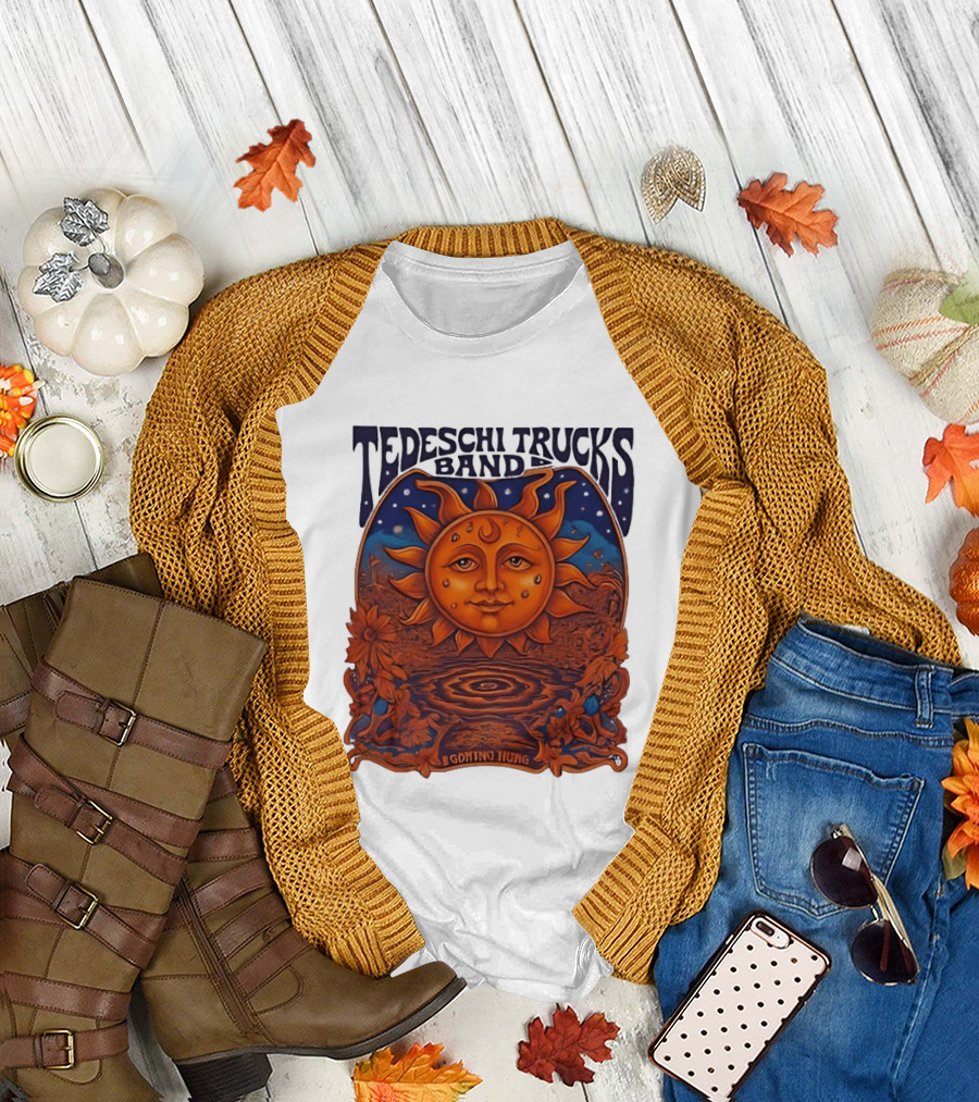Tedeschi Trucks Band Cosmic Sunflower I Am the Moon Tour T-Shirt