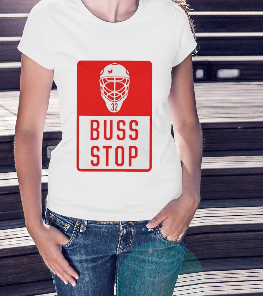 Carolina Hurricanes Buss Stop 32 Mask T-Shirt