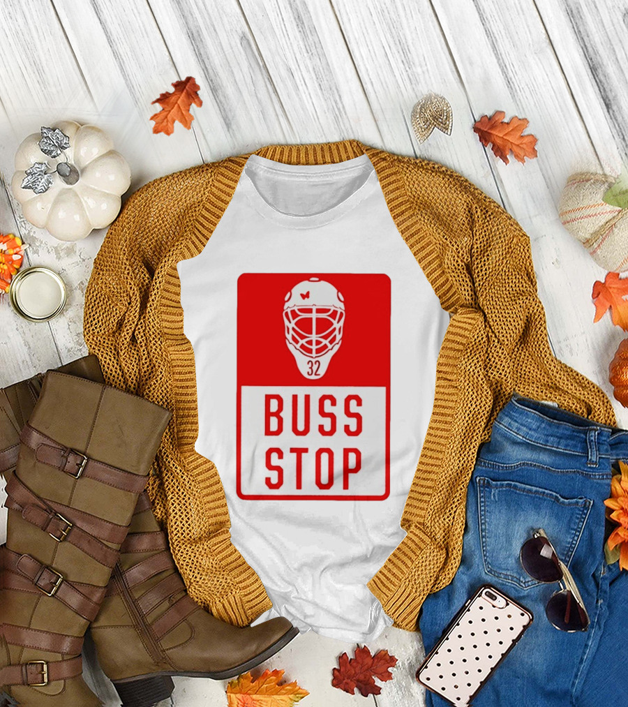 Carolina Hurricanes Buss Stop 32 Mask T-Shirt