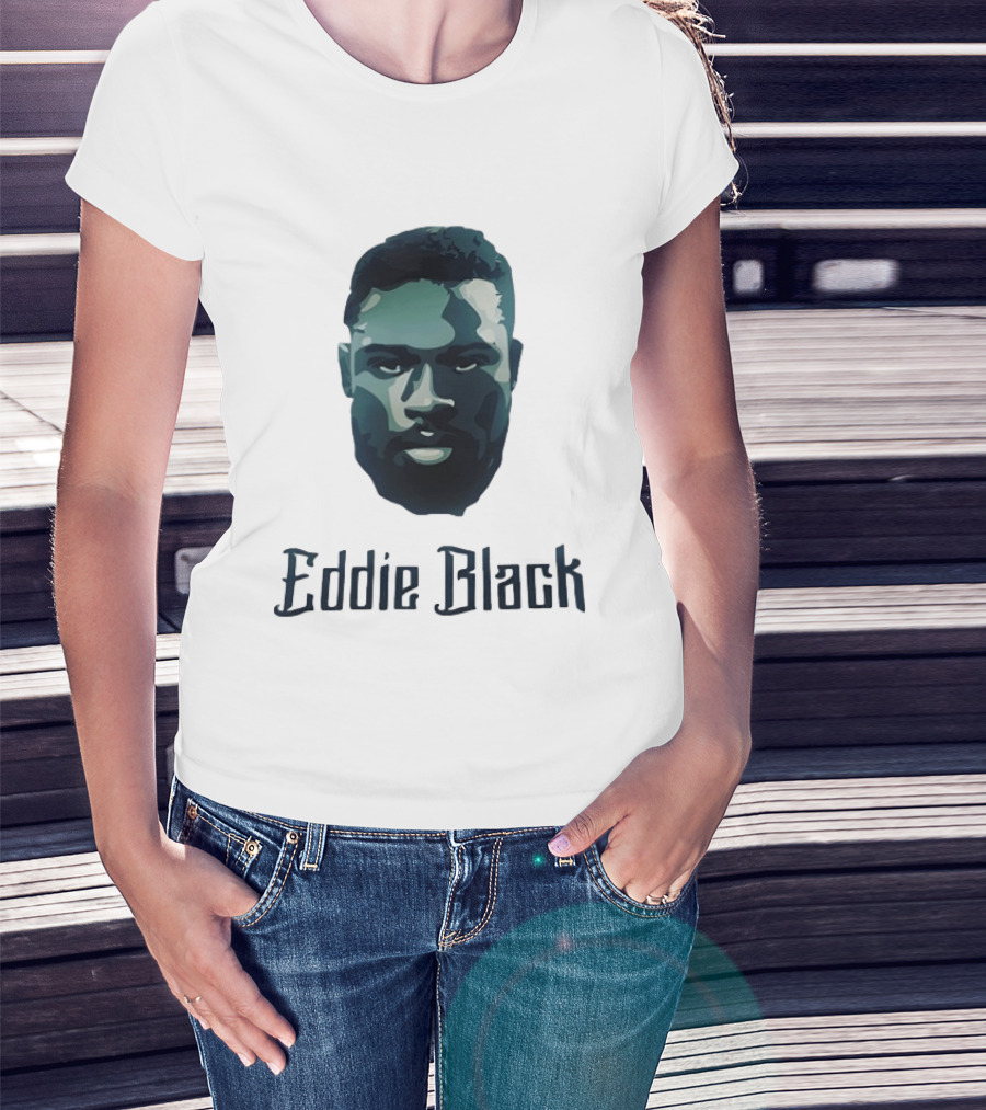 Eddie Black Big Head T-Shirt