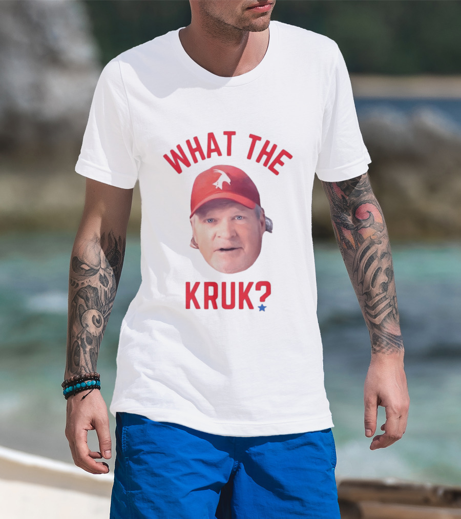 John Kruk What The Kruk Red Cap Baseball Fans T-Shirt