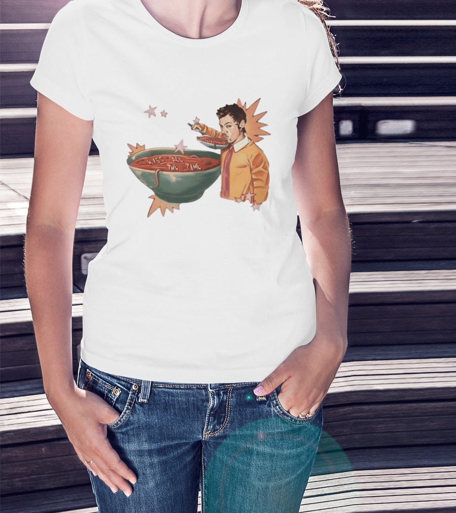 Kiss All The Time Soup Occasionally Stars T-Shirt