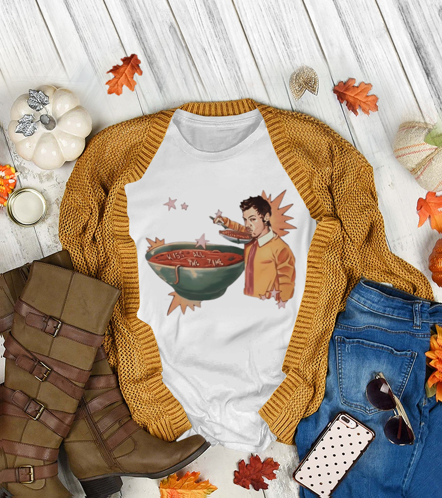 Kiss All the Time Soup Occasionally Stars T-Shirt