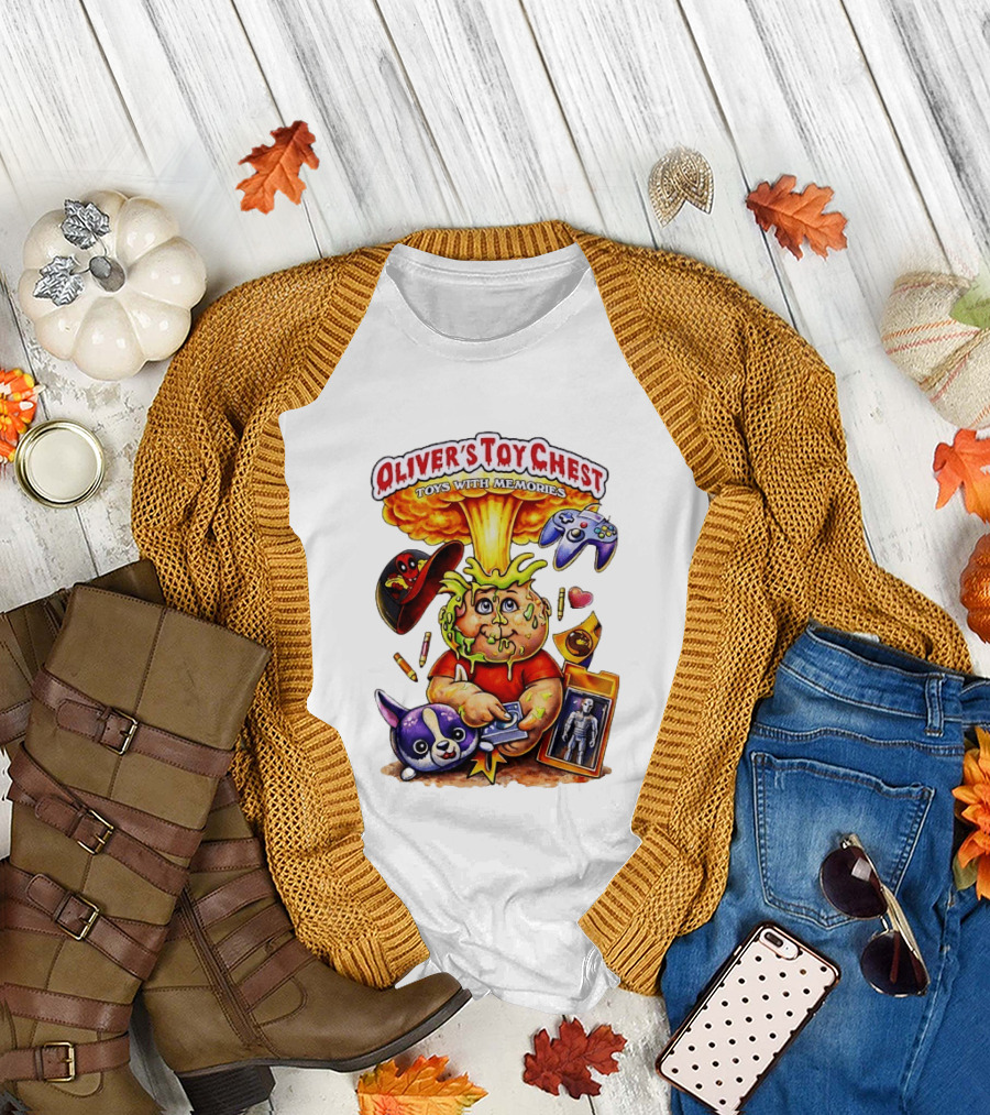 Oliver's Toy Chest Toys With Memories Cartoon Explosion Character Nostalgia T-Shirt