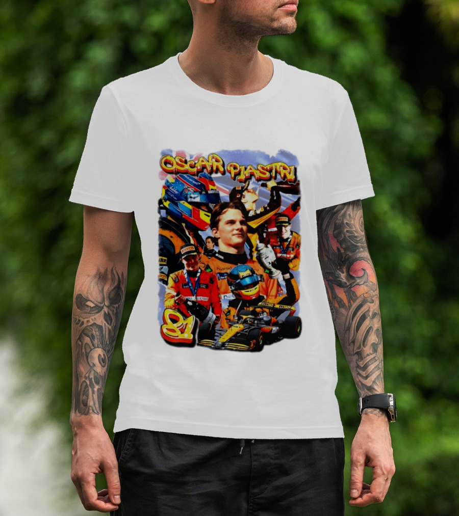 Oscar Piastri Racing Suit Victory Celebration Fan Merchandise T-Shirt
