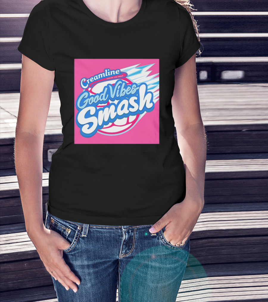 Creamline Good Vibes Smash Creamy Ice Cream Burst T-Shirt