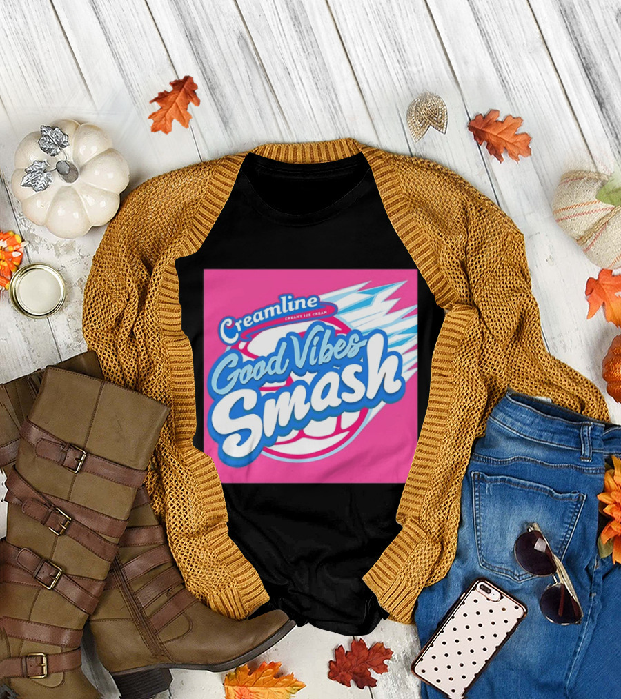Creamline Good Vibes Smash Creamy Ice Cream Burst T-Shirt