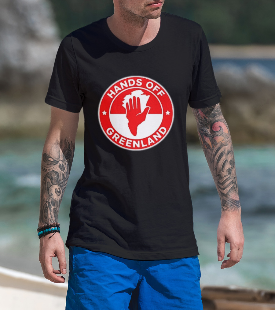 Hands Off Greenland Red Circle T-Shirt
