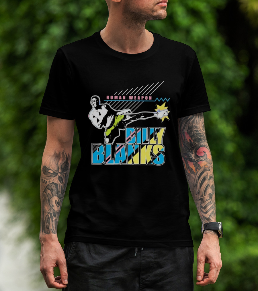 Human Weapon Billy Blanks Retro Kick Action T-Shirt