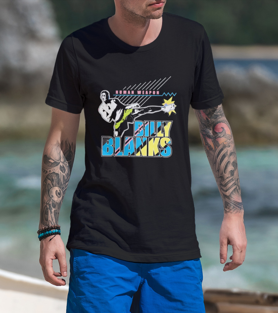 Human Weapon Billy Blanks Retro Kick Action T-Shirt