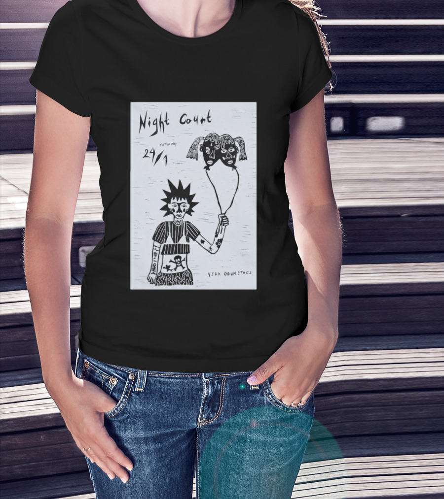 Night Court January 24 Vera Downstage Groningen NL Punk T-Shirt